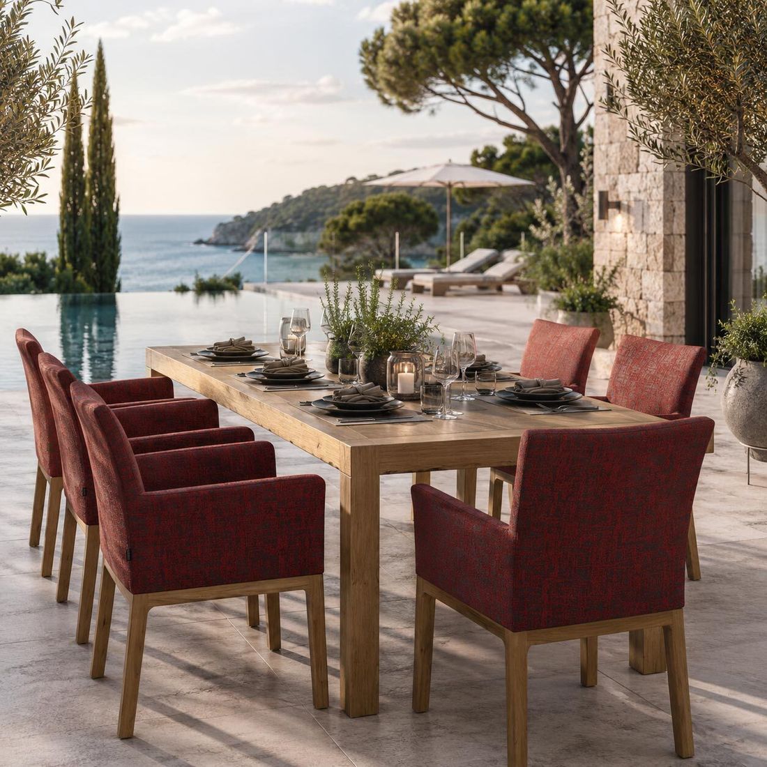 Stern Artus Diningsessel Teak/Polyacryl