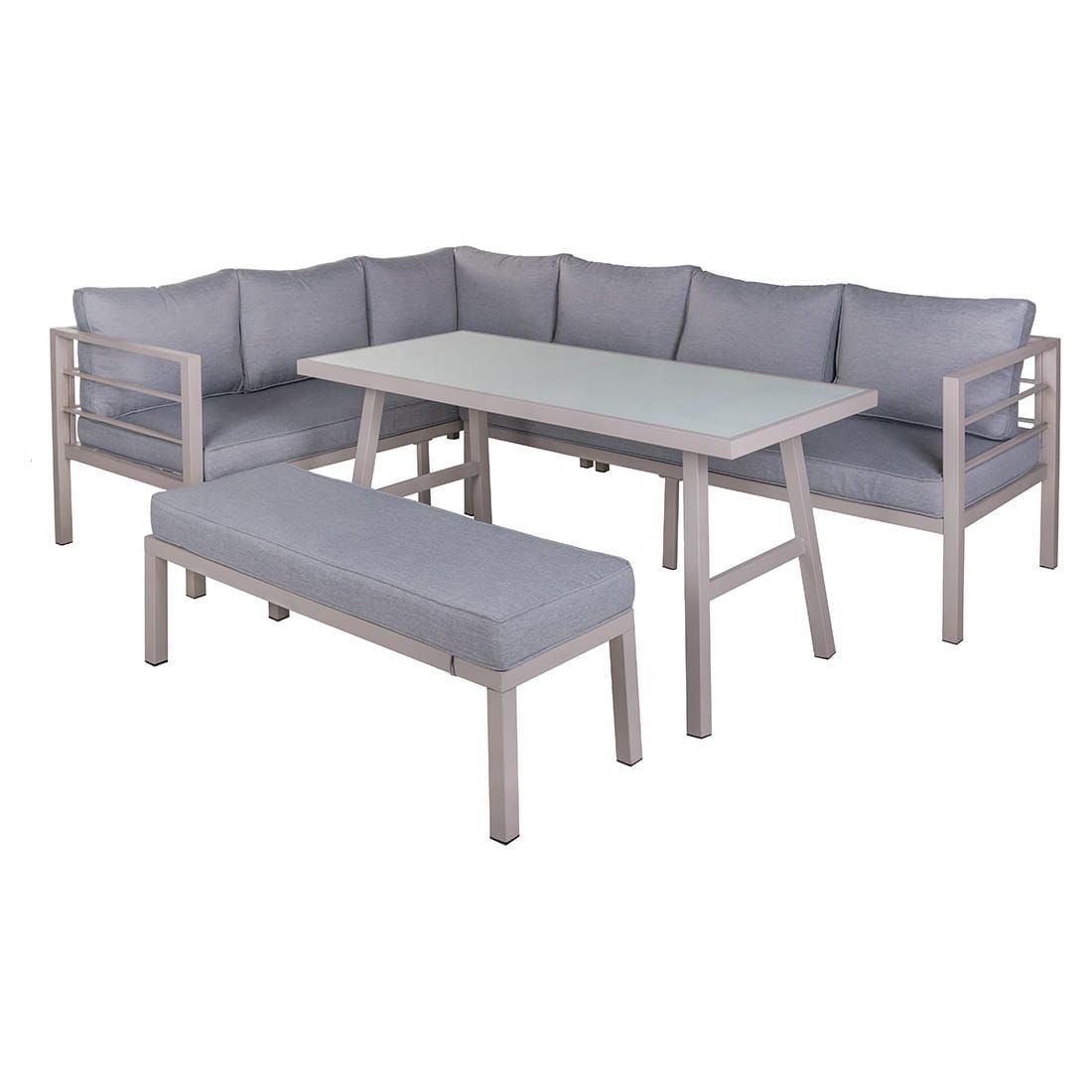 OUTLIV. Dininglounge Stahl/Olefin