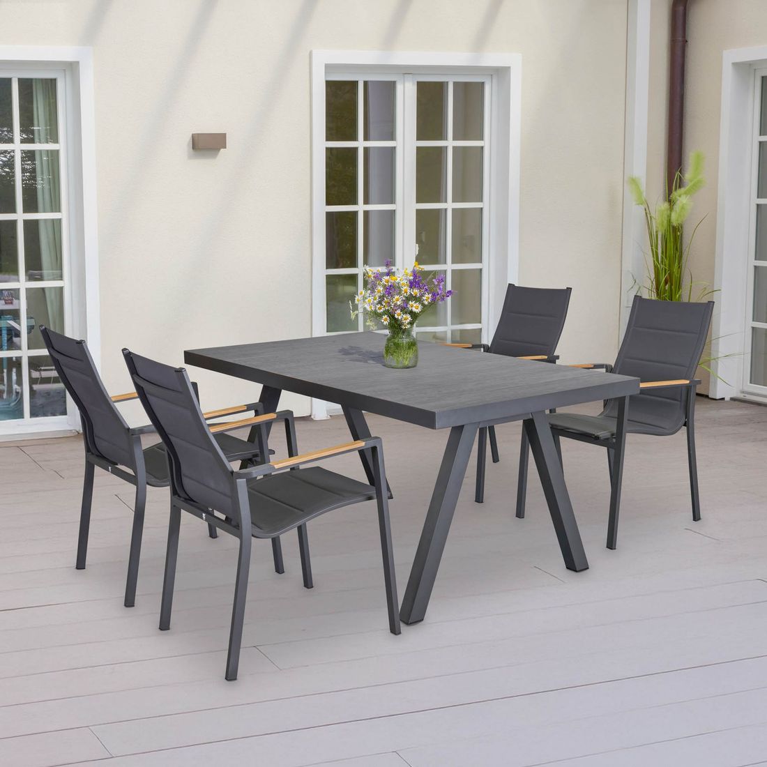 LC Garden Keramo Gartentisch Aluminium/Keramikfliese