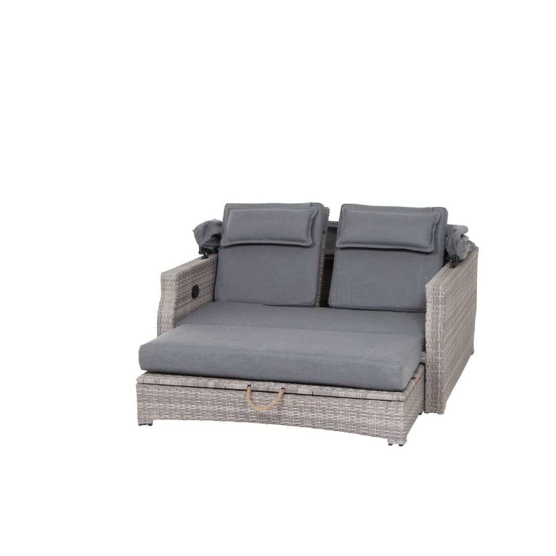 Siena Garden Lobos II Daybed Geflecht/Textil inkl. Kissen