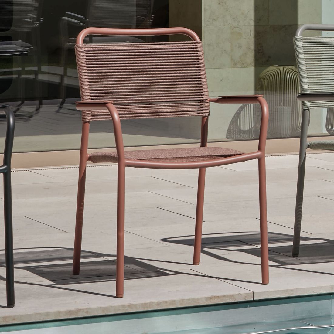 Stern Joris Stapelsessel Aluminium/Rope