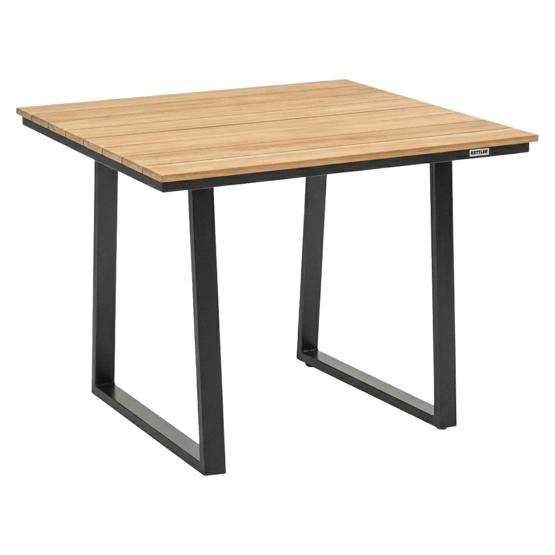Kettler Skate Low Dining Gartentisch Aluminium/Teak