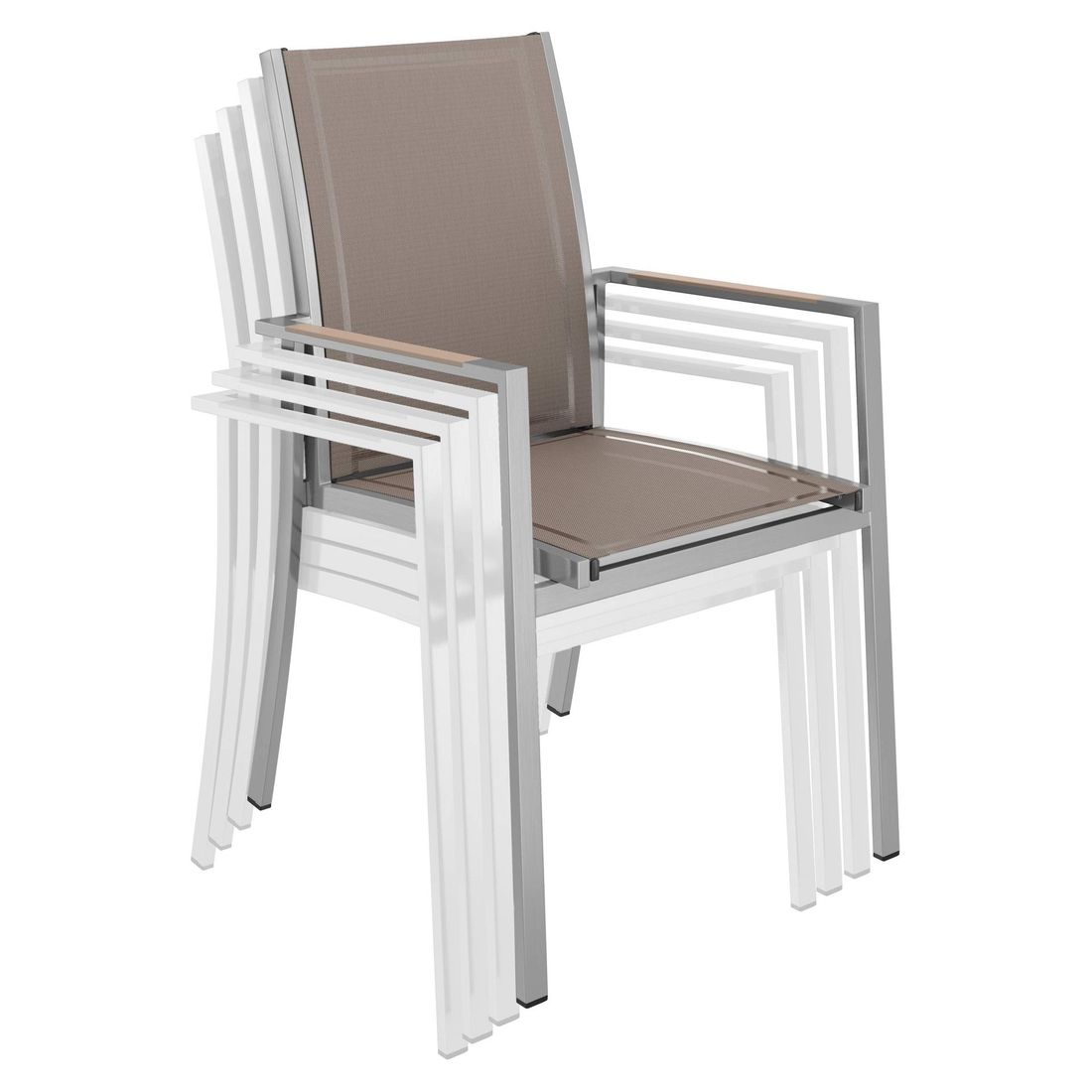 OUTLIV. Oviedo Gartenmöbel-Set M (4 Plätze) Tisch 160x90cm