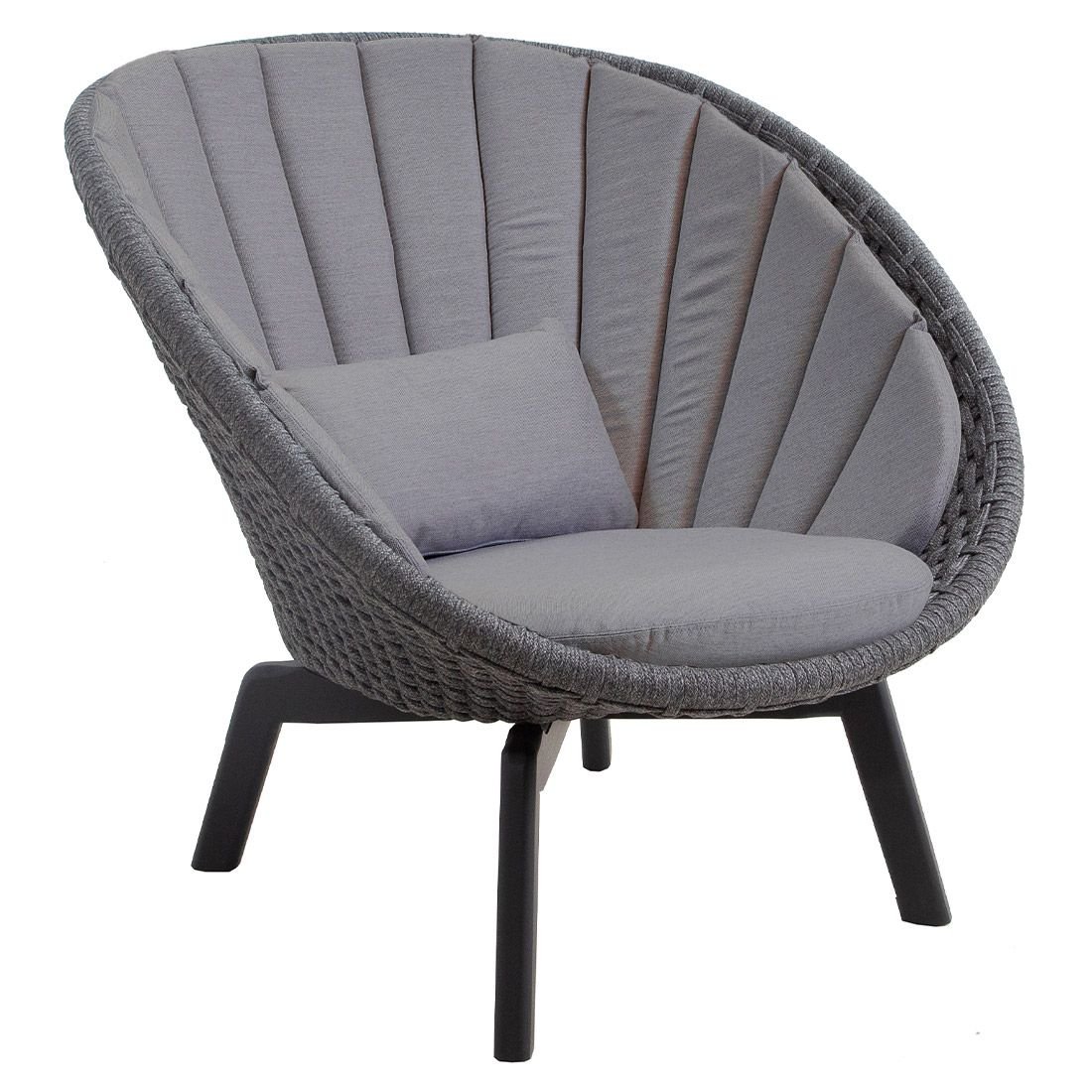 Cane-Line Peacock Loungesessel Aluminium/Rope/Teak