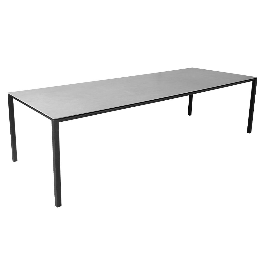 Cane-Line Pure Gartentisch 280x100cm Aluminium/Keramik