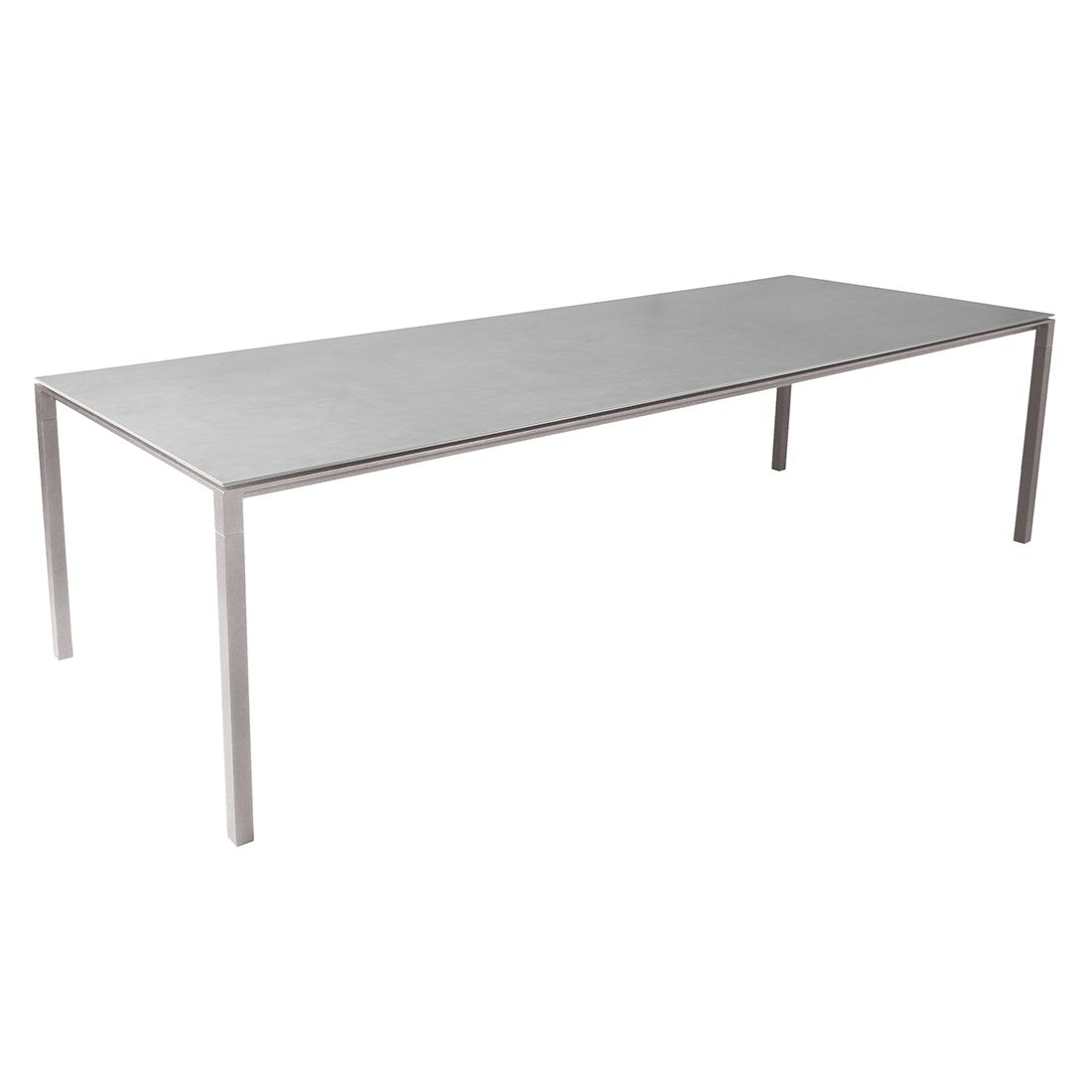 Cane-Line Pure Gartentisch 280x100cm Aluminium/Keramik