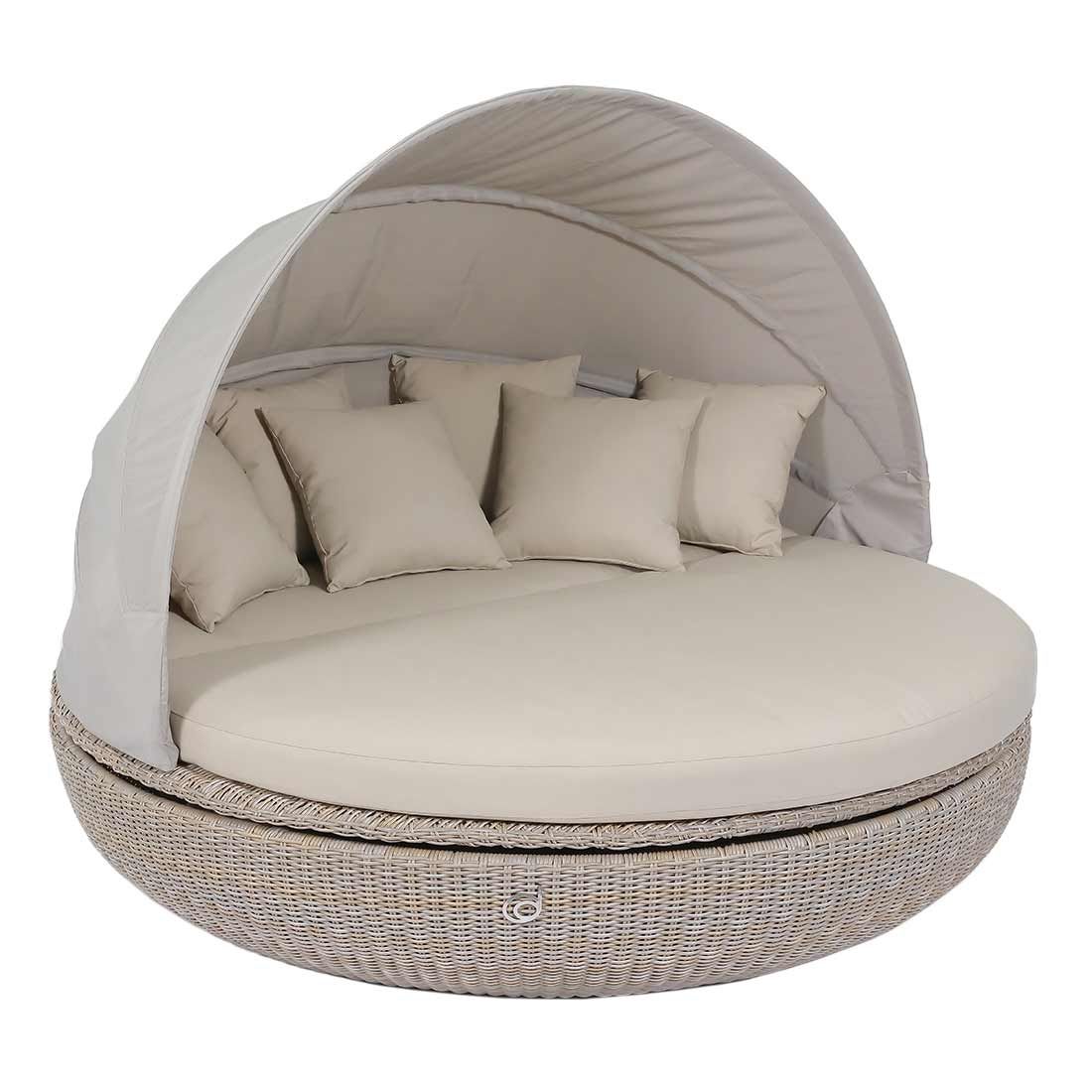 Domus Ventures Cardiff Loungeinsel Halbrundgeflecht/Olefin