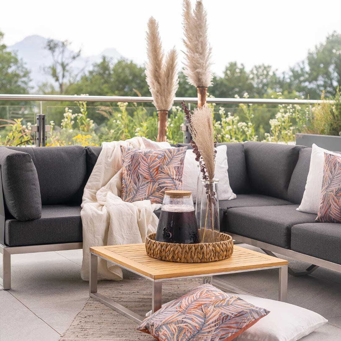 OUTLIV. Capri Gartenloungesofa verstellbar Edelstahl/Polyester