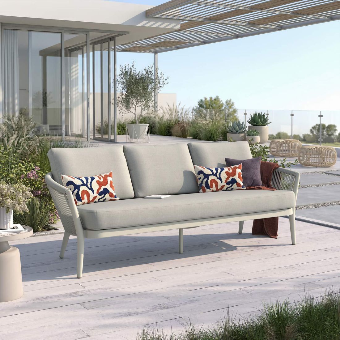 OUTLIV. Monet Gartenloungesofa Aluminium/Rope/Olefin