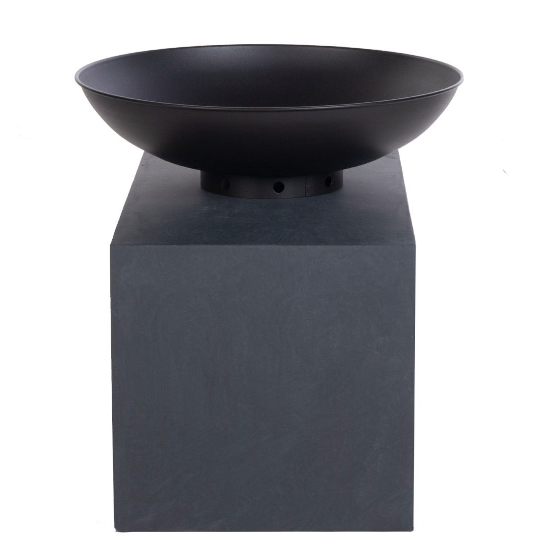 OUTLIV. Feuerschale auf Säule Clayfibre