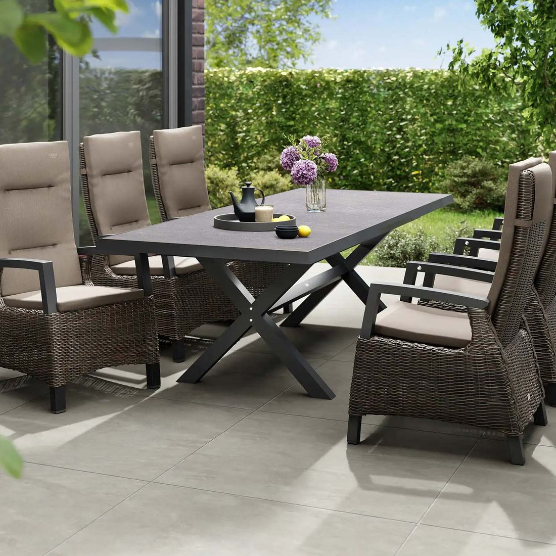 Siena Garden Sincro Gartentisch 200x100cm Aluminium/HPL