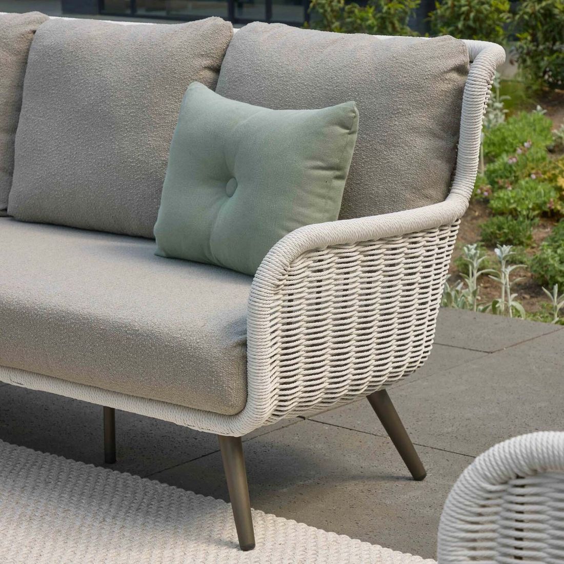 Apple Bee Key Largo Gartenloungesofa Aluminium/Rope/Bee Wett