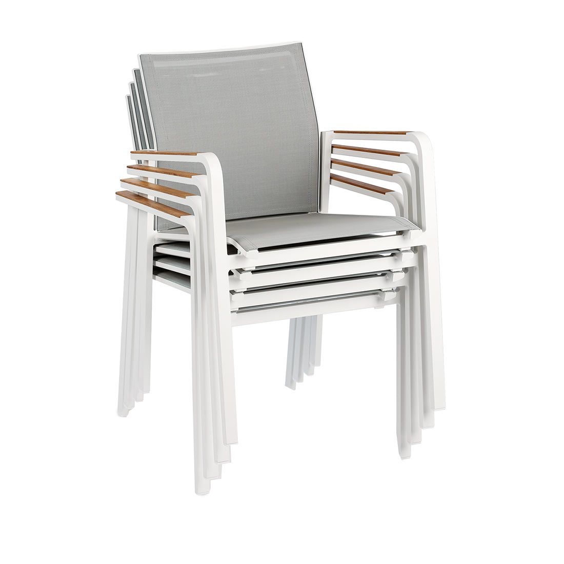 Best Paros Stapelsessel Aluminium/Ergotex