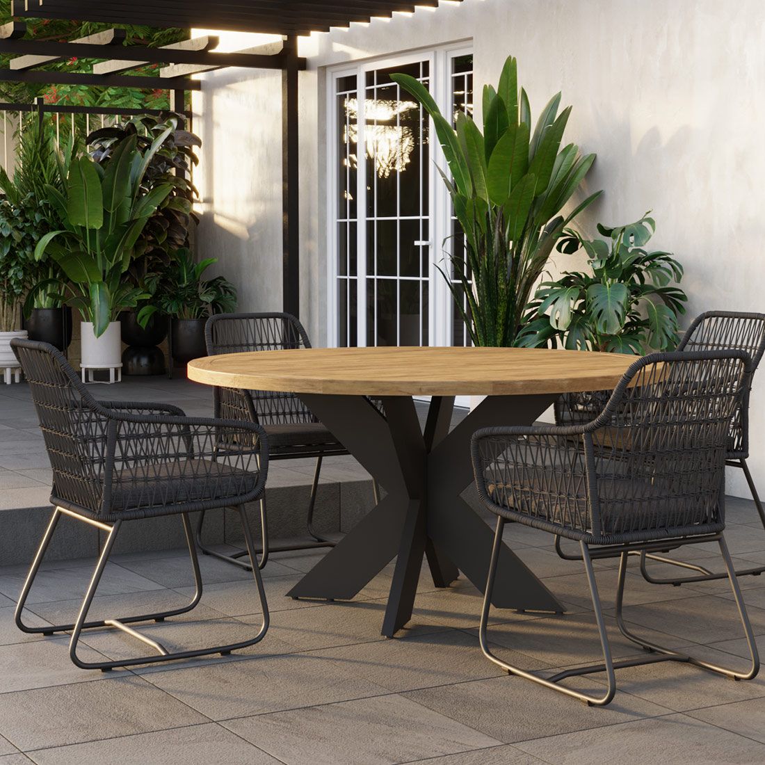 OUTLIV. Verona Gartensessel Aluminium/Rope/Olefin