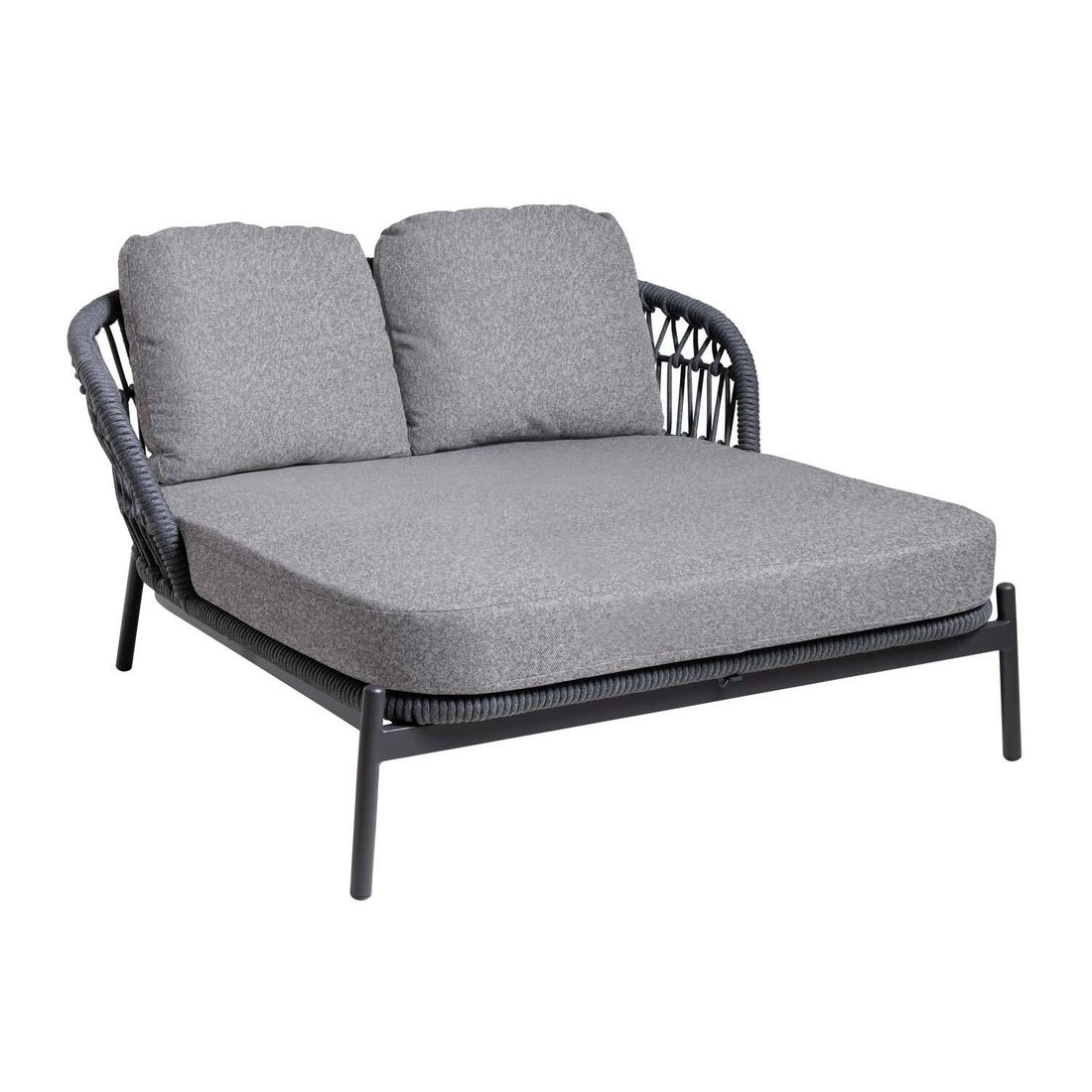 Interliving 7013 Doppelliege Aluminium/Rope/Olefin