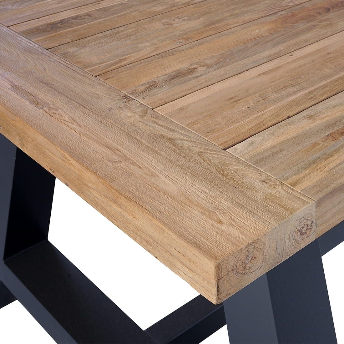 OUTLIV. Omaha Gartentisch 240x100cm Aluminium/Teak recycelt