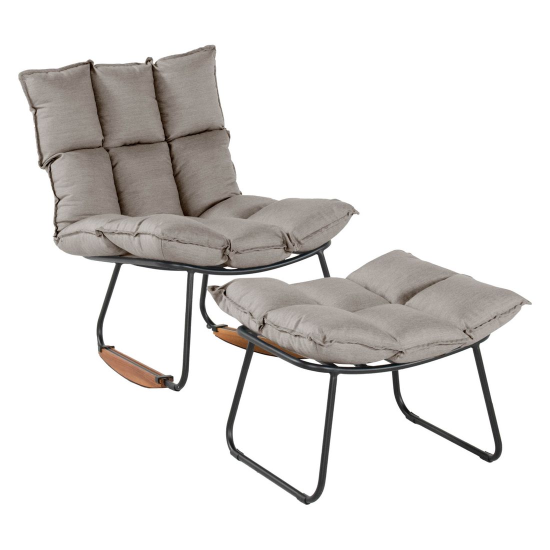SCHÖNER WOHNEN-Kollektion Leska Schaukelsessel Aluminium/Sunbrella