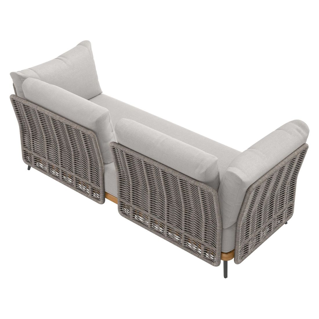 OUTLIV. Ava Gartenloungesofa Akazie/Rope/Polyester