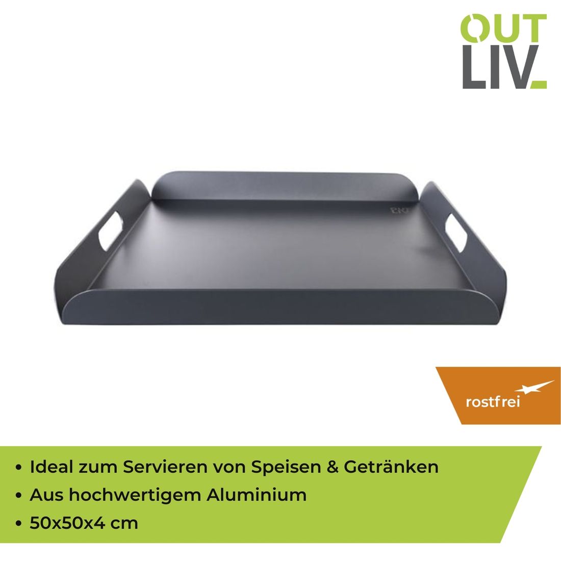 OUTLIV. Tablett Aluminium