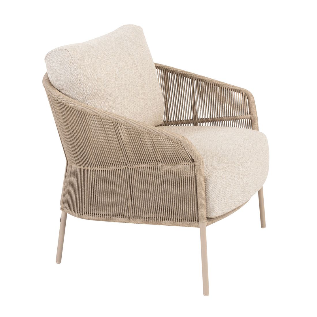 4Seasons Florence Loungesessel Aluminium/Rope/Olefin