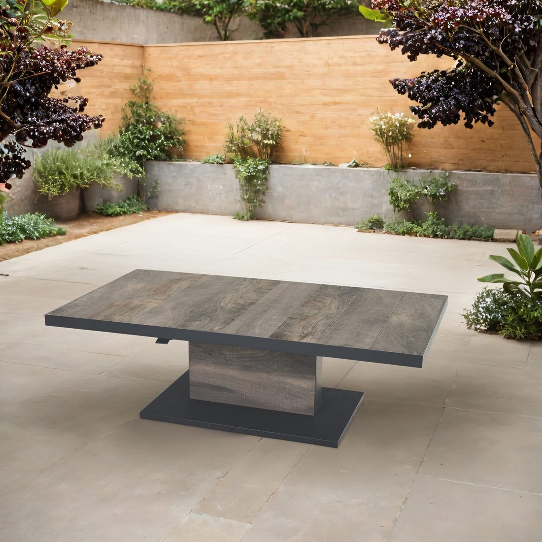 Siena Garden Talina Lifttisch 160x90cm Aluminium/Keramikfliese