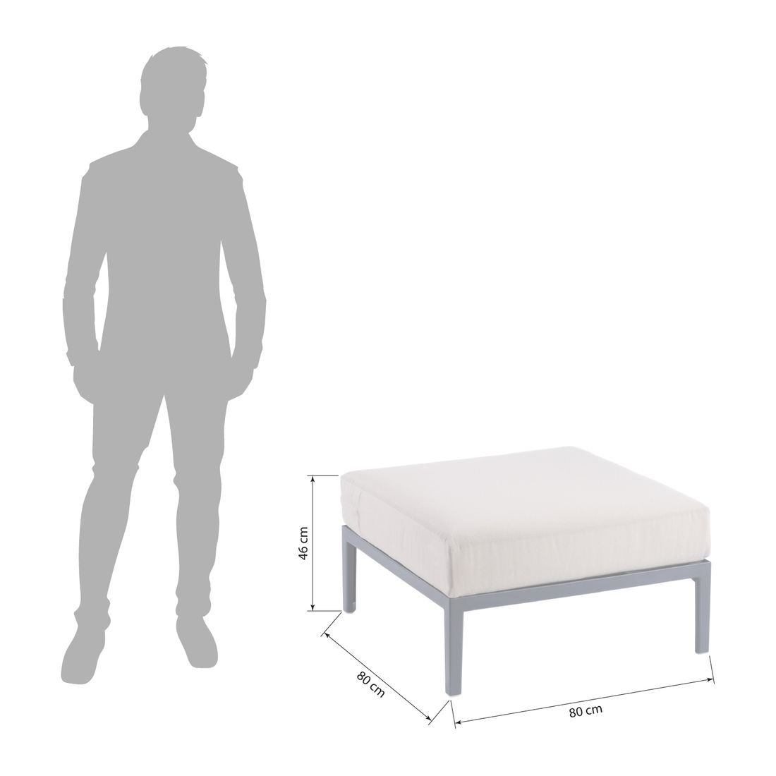 Gaber Engels Module 1 Loungehocker Kunststoff/Mischgewebe