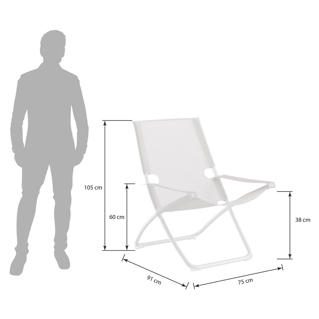 emu Snooze Liegestuhl verstellbar Stahl/Textilene