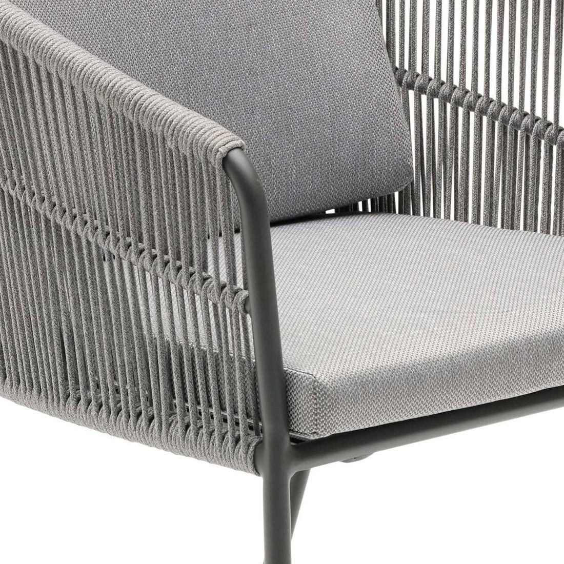 LC Garden Covo Stapelsessel Aluminium mit Sitz- und Rückenkissen