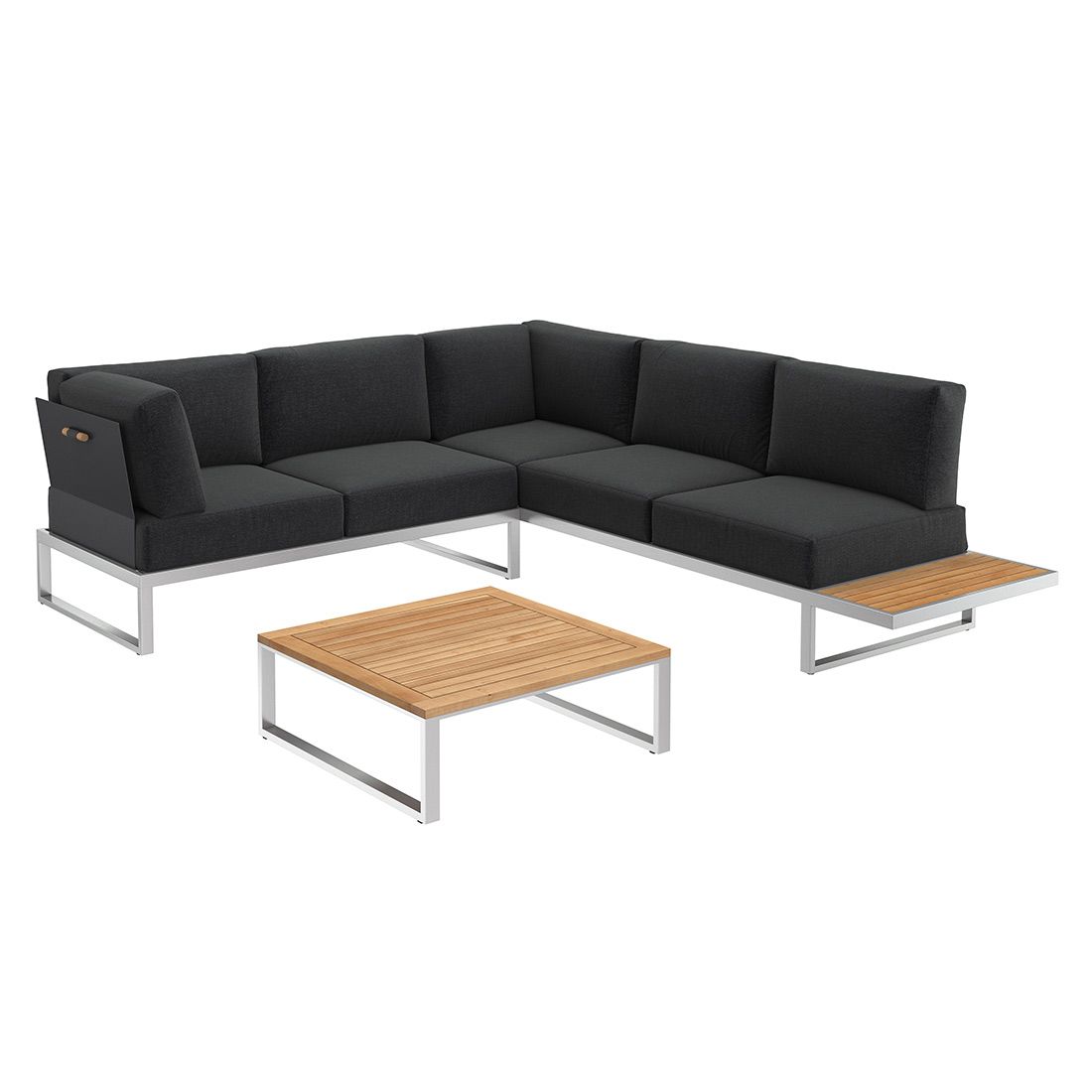 OUTLIV. Capri Ecklounge inkl. Loungetisch Edelstahl/Polyester