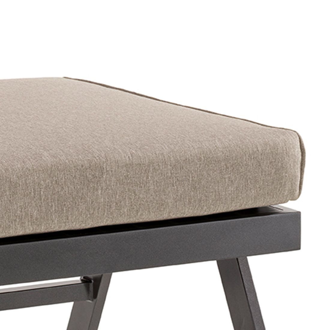 Sieger Auckland Loungehocker Aluminium/Sunproof