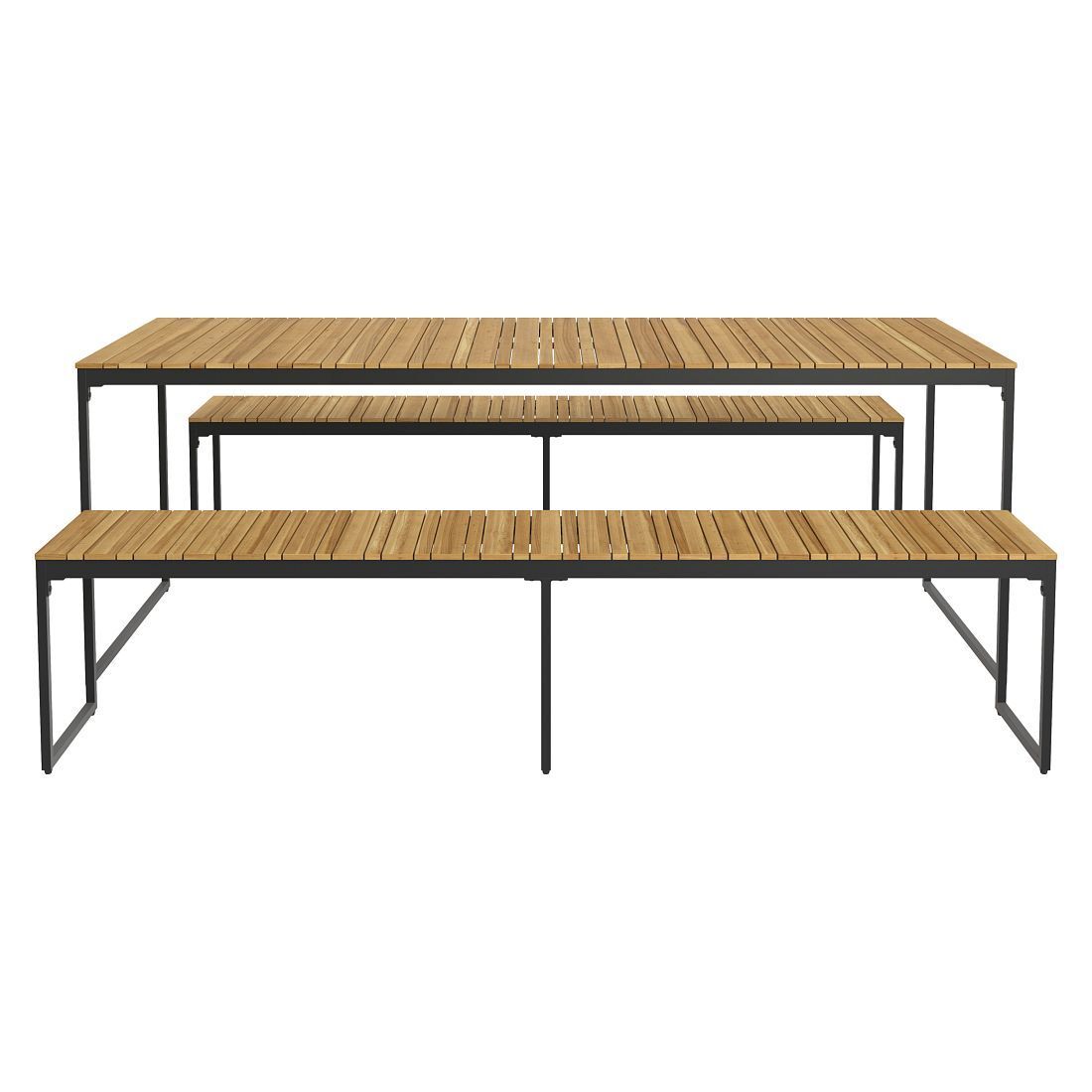 OUTLIV. Floris Gartenmöbel-Set L (6 Plätze) Tisch 210x78cm