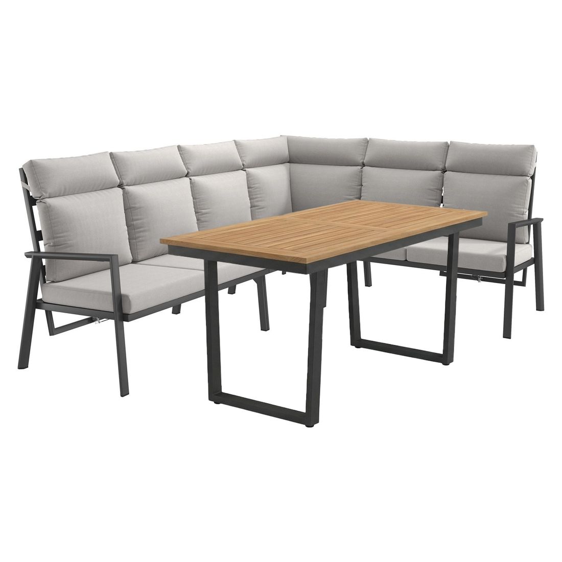 OUTLIV. Milano Dininglounge Tisch 160x90cm Aluminium/Polyester