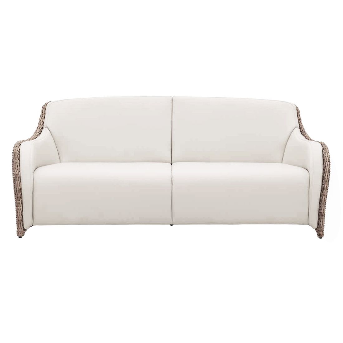 Domus Ventures Luxor Gartenloungesofa Halbrundgeflecht/MarinaPlus
