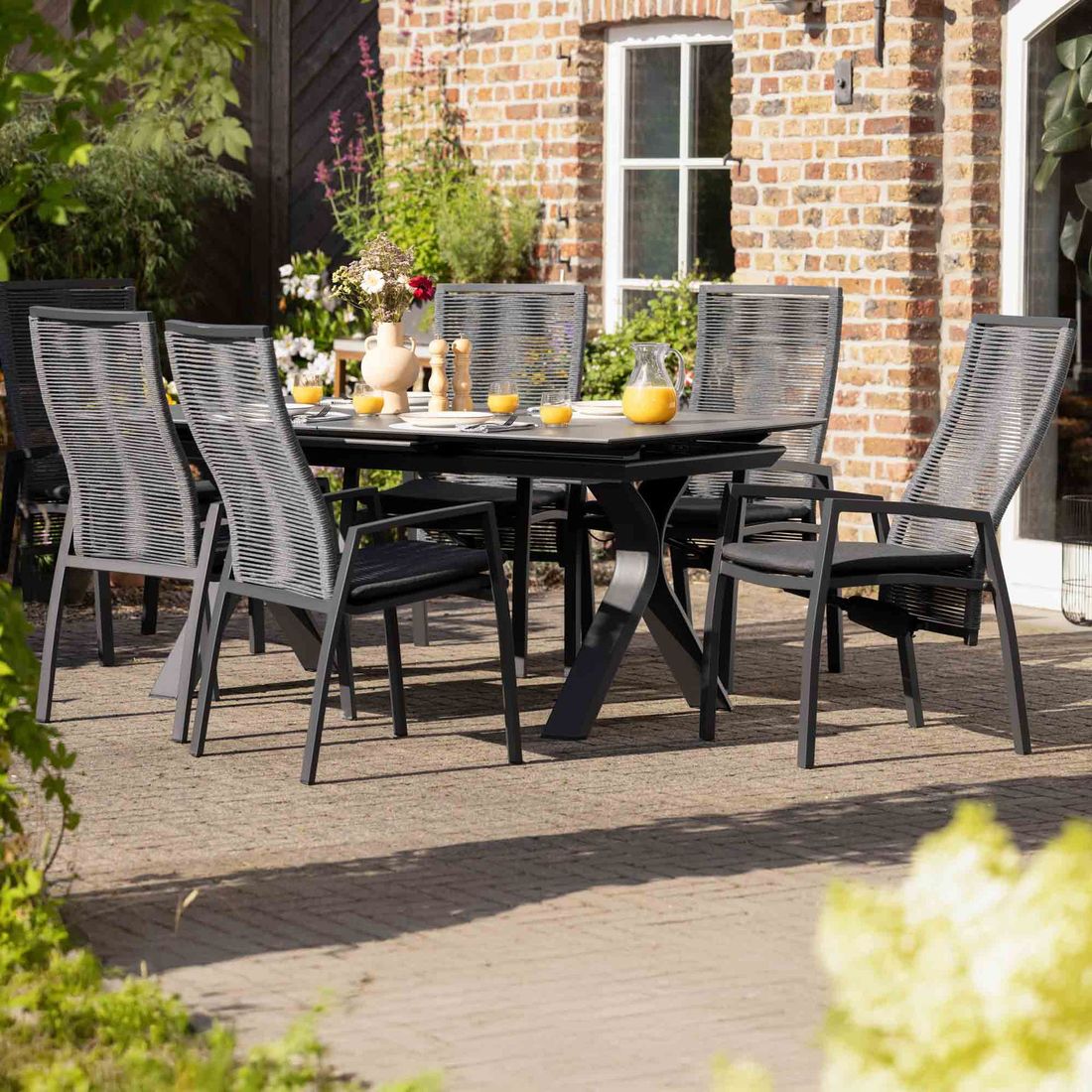 Interliving 7011 Gartensessel Aluminium mit Sitzkissen