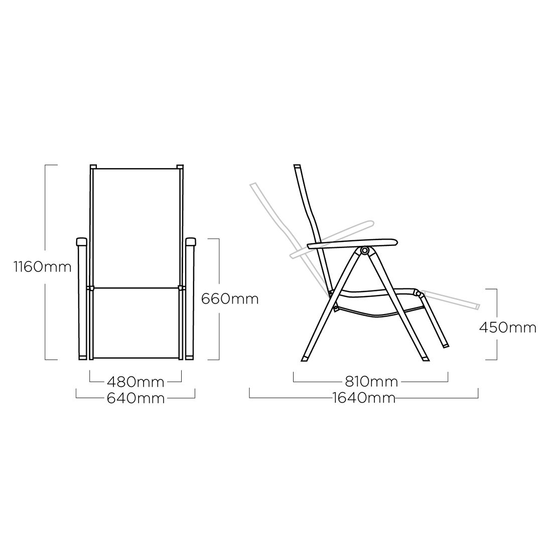 Kettler Cirrus Relaxliege Aluminium/Outdoorgewebe