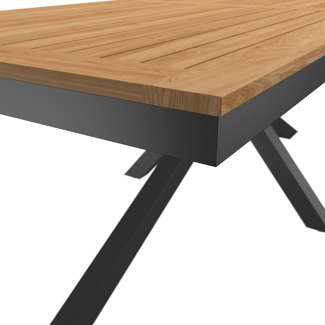 OUTLIV. Gartentisch 220x100cm Aluminium/Teak