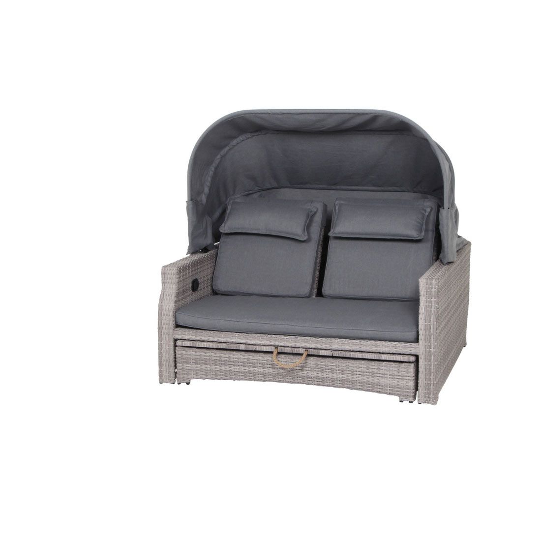 Siena Garden Lobos II Daybed Geflecht/Textil inkl. Kissen