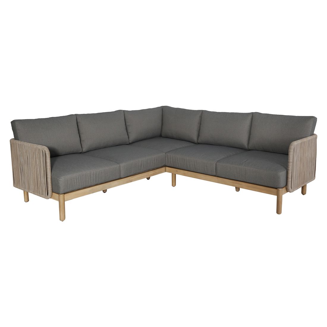 OUTLIV. Avalon Ecklounge inkl. Loungetisch Akazie/Rope/Olefin