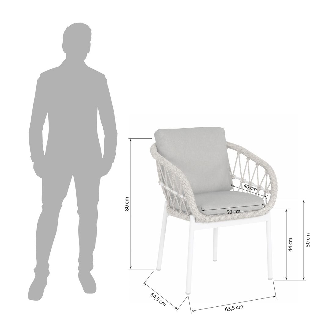 OUTLIV. Dakota Gartenmöbel-Set XL (8 Plätze) Tisch 280x100cm