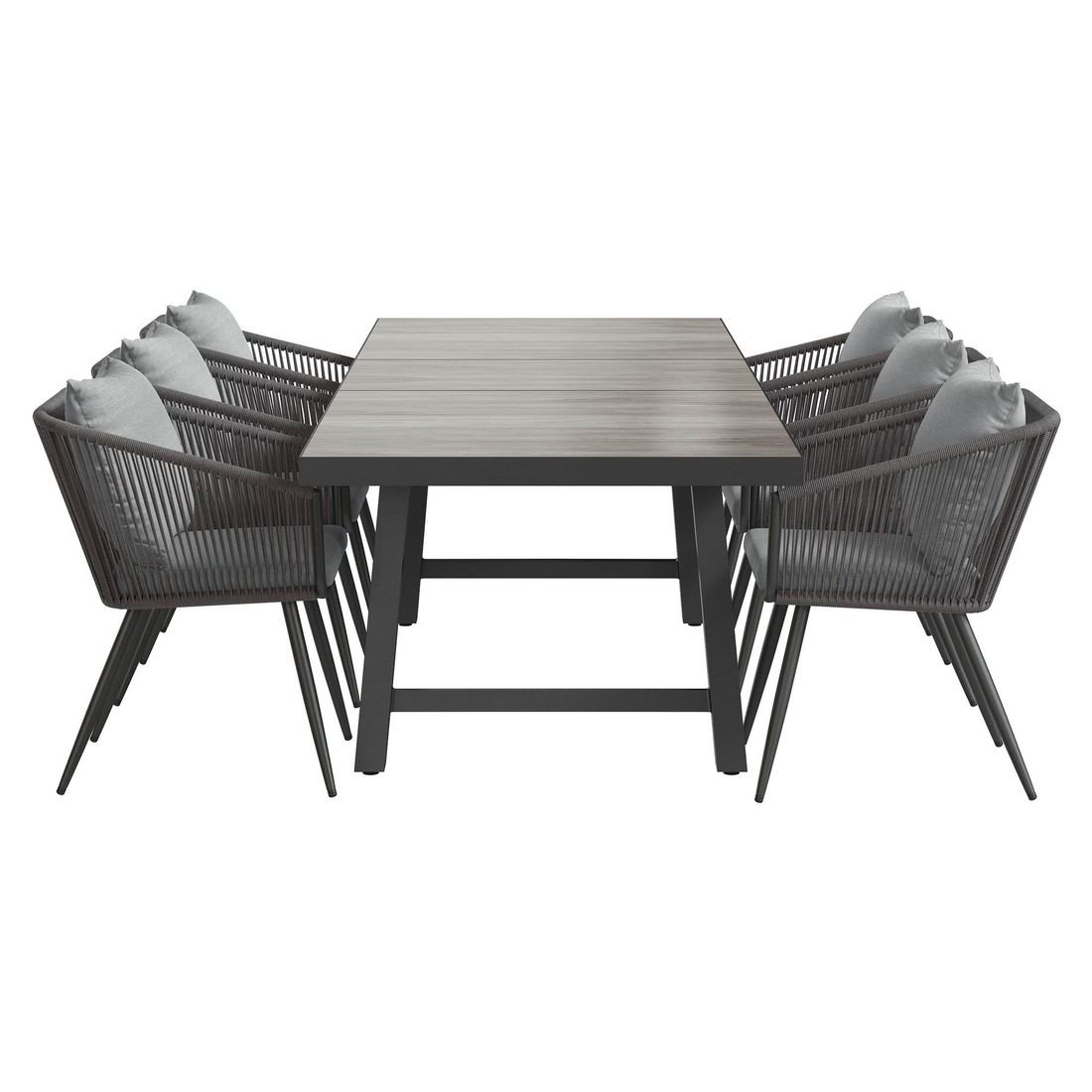 OUTLIV. Alex Gartenmöbel-Set L (6 Plätze) Tisch 200/260x100cm Vierfuß