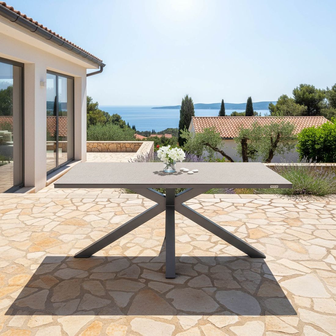 Kettler Cubic Gartentisch 160x95cm Aluminium/HPL