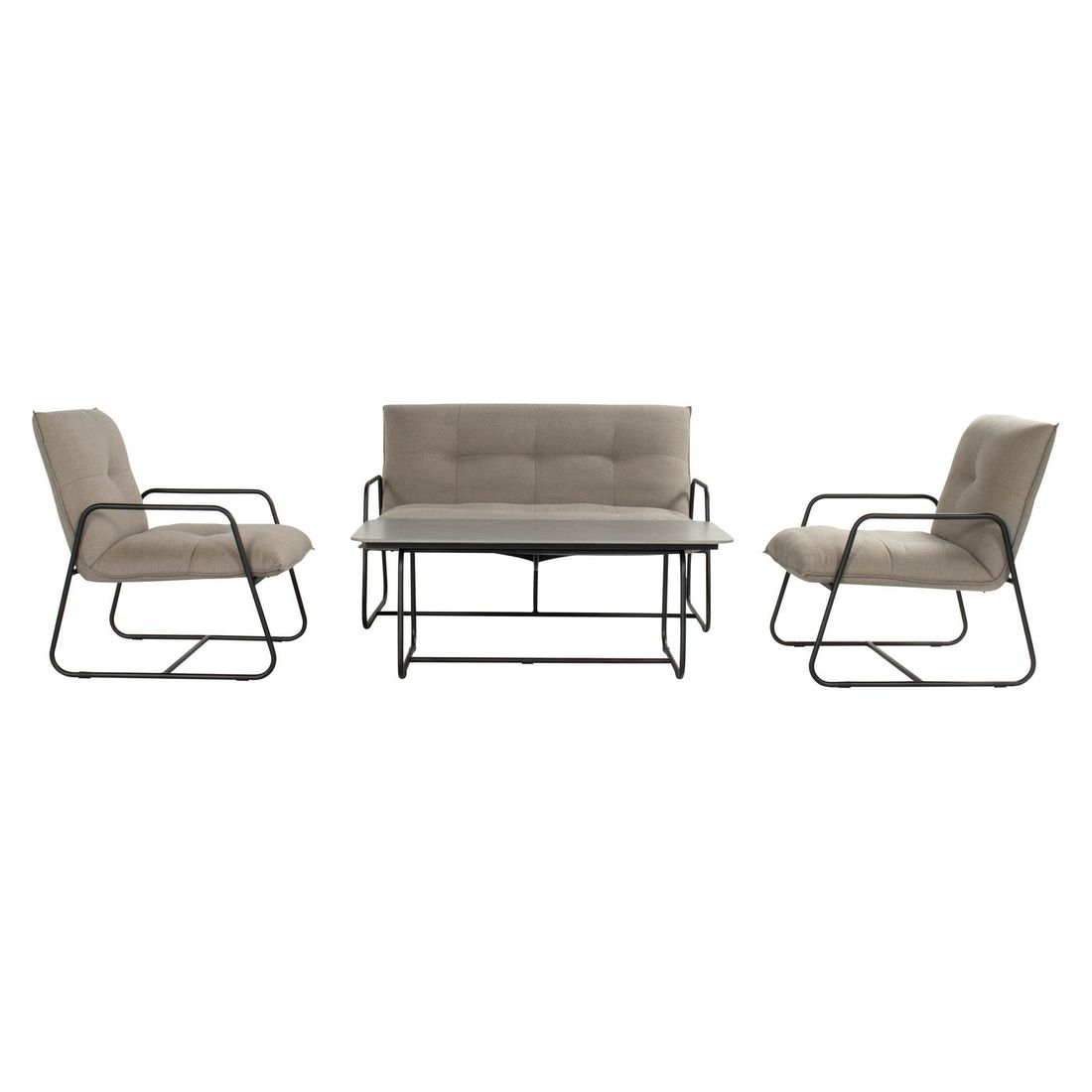 SCHÖNER WOHNEN-Kollektion Fontein Loungeset inkl. Loungetisch Aluminium/Sunbrella