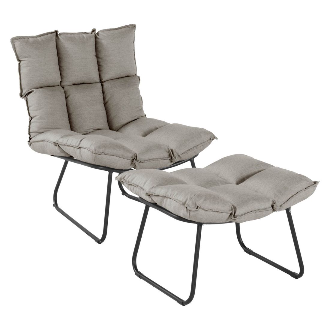 SCHÖNER WOHNEN-Kollektion Leska Schaukelsessel Aluminium/Sunbrella