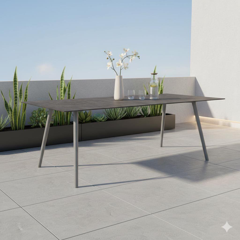 Stern Interno Gartentisch 220x100cm Aluminium/Silverstar 2.0