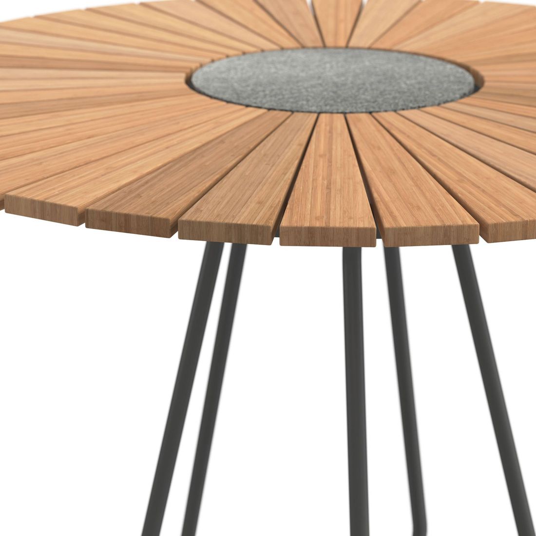HOUE Circle Gartentisch Aluminium/Bambus