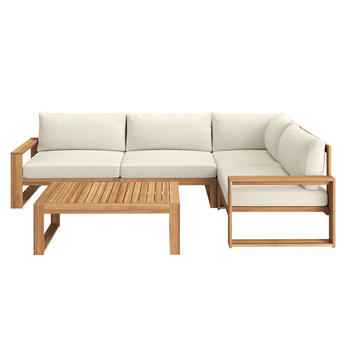 OUTLIV. Santa Cruz Ecklounge inkl. Loungetisch Akazie/Polyester