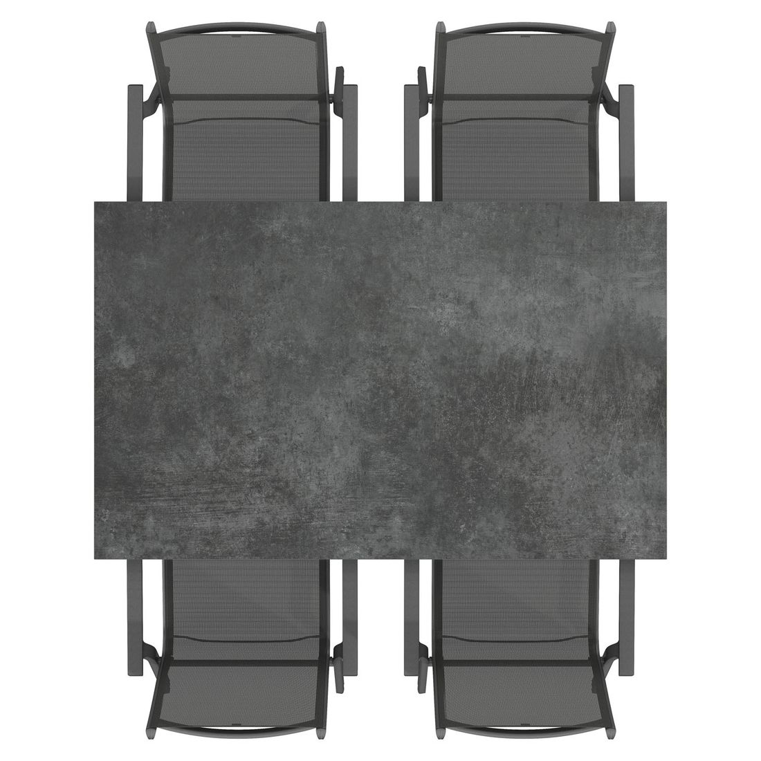 Kettler Basic Plus Gartenmöbel-Set mit OUTLIV. Tisch Aluminium/Keramik