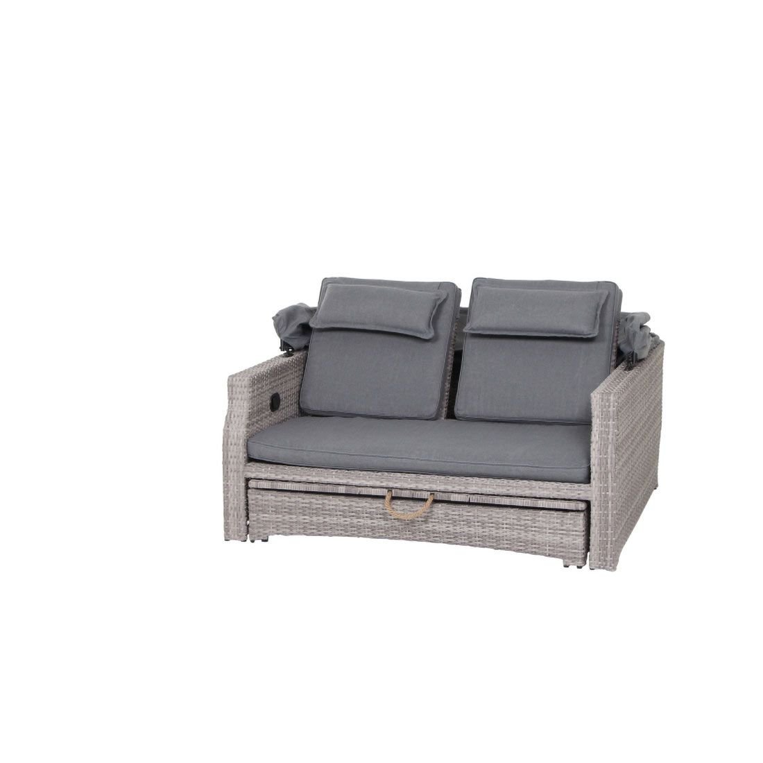 Siena Garden Lobos II Daybed Geflecht/Textil inkl. Kissen