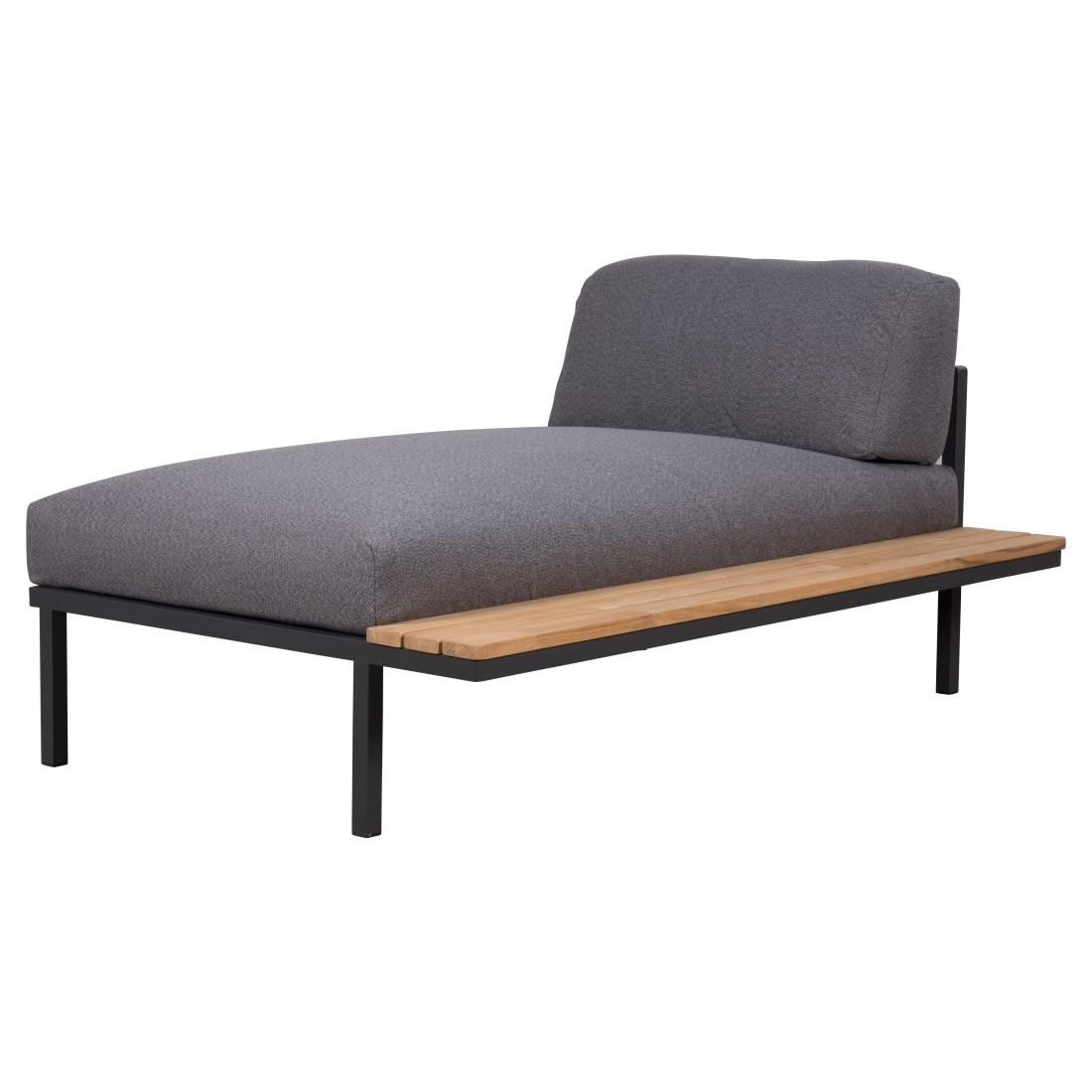 Zebra Hudson Gartenloungesofa Edelstahl/Tuvatextil