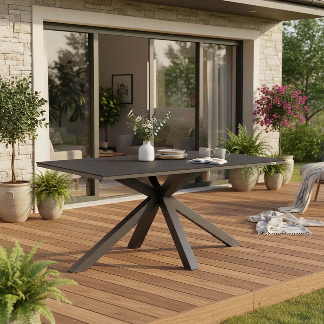Kettler Cubic Gartentisch Aluminium/Kettalux